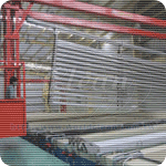 Anodizing line for door and windows system